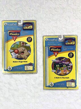 LeapFrog LeapPad Phonics Lessons 7 “Mole’s Huge Nose” & 9 “A Bark in the Dark”